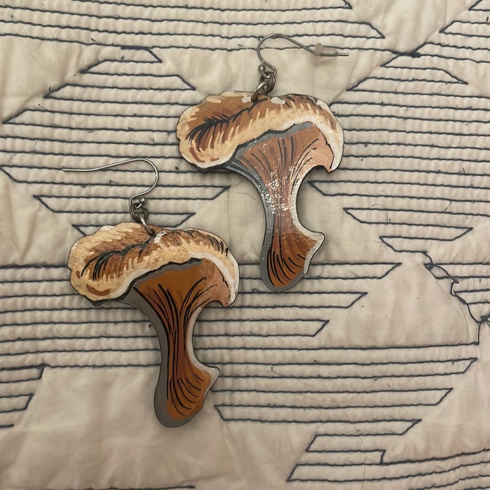 Mushroom earrings